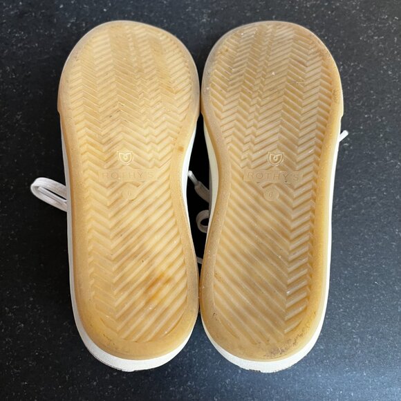 ROTHY'S "The Lace Up Sneaker," Biscuit (Cream, Beige and Brown) Sz 6 Exc. Cond. - Picture 6 of 8